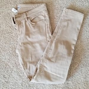 Khaki skinny jeans
